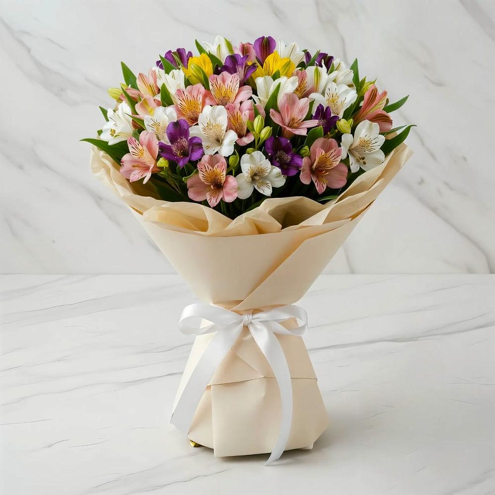 Букет цветов из: Альстромерии в Харовске