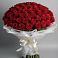 Букет 101 Красная роза Блэк Мэджик в Харовске