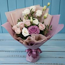 Букет цветов из:  Розы и Лизиантусы в Харовске