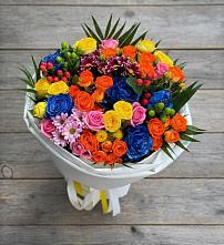 Букет цветов из:  Розы и Хризантемы в Харовске