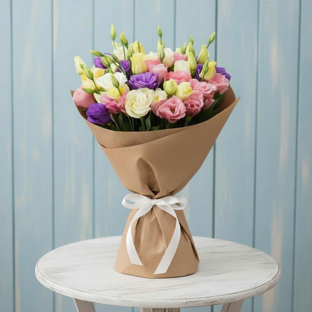 Букет цветов из: Лизиантусы в Харовске