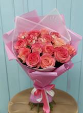 Букет 15 Розовых роз Равель в Харовске