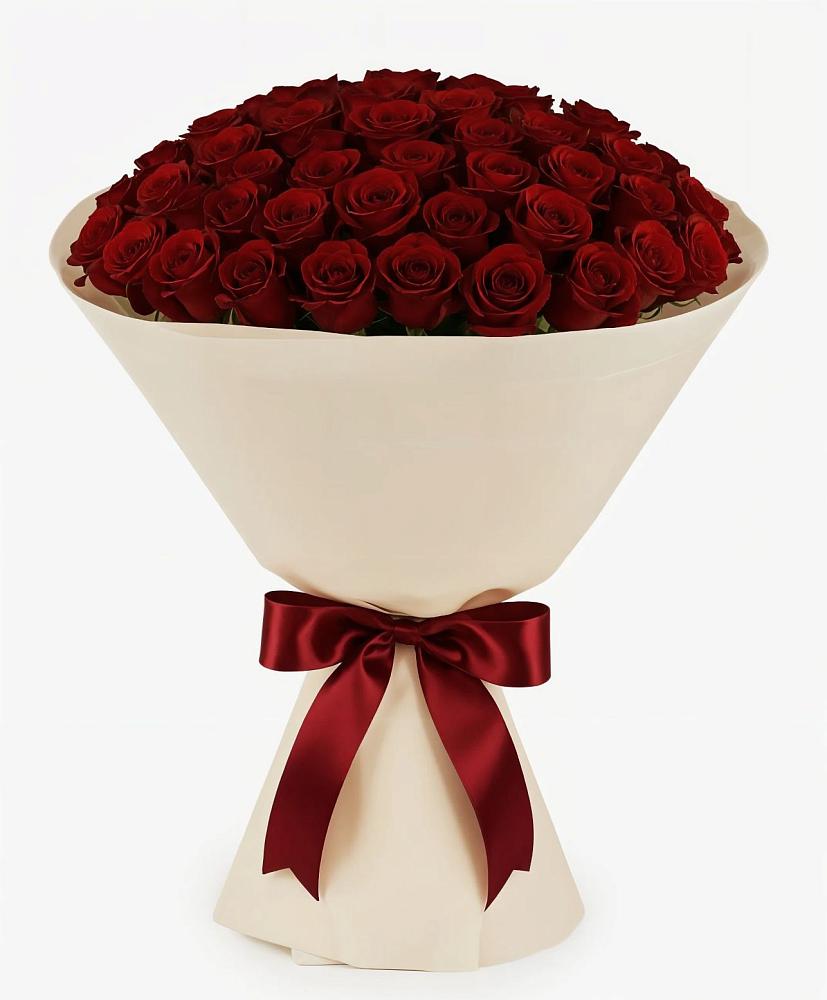 Букет 101 Бордовая роза Блэк Бакарра в Харовске