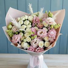 Букет цветов из:  Альстромерии и Розы в Харовске